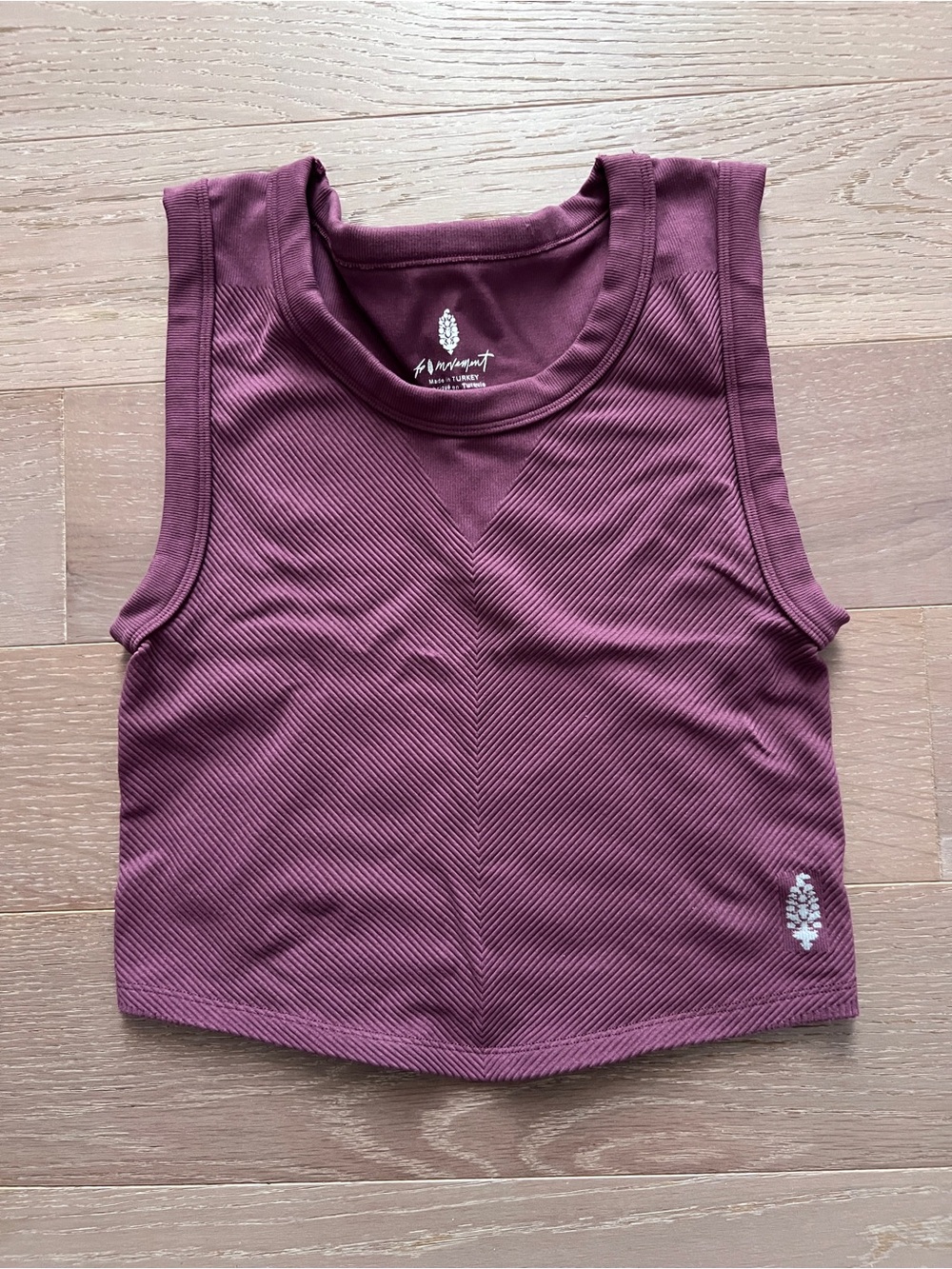 FP Movement by Free People Ribbed Crop Tank in Plum
